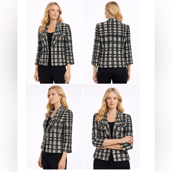 ST. JOHN Tweed Pattern Jacket - Picture 3 of 11